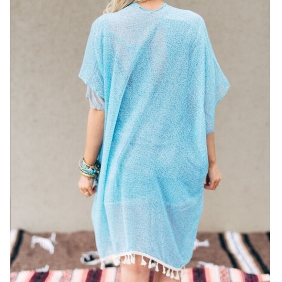 SaleβοΈLast 1πBoho Tassel Kimono Duster - Picture 2 of 4