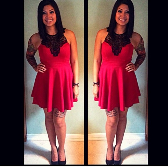 Macy's red dress - Picture 1 of 2