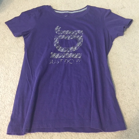 Nike Purple "JUST DO IT" T-shirt -size medium