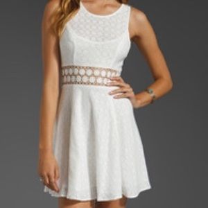 Free People daisy cut out dress