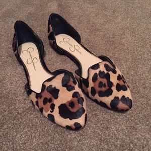 Jessica Simpson pony hair flats