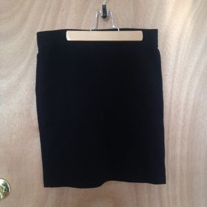 Black Madewell Knit Pencil Skirt
