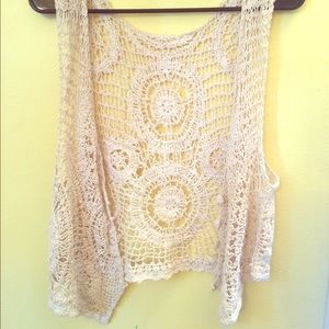 Crocheted vest