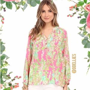 Lilly Pulitzer 🌴 Elsa Top M Southern Charm Print.