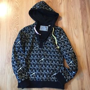 Women's Black Penguin Hoodie Pullover Sweatshirt