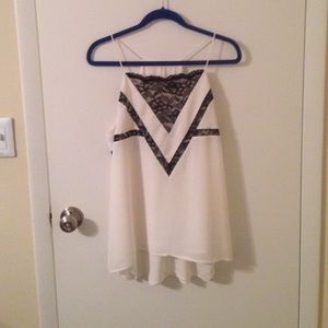 Express lace detailed Barcelona top