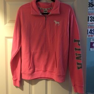 Victoria secret's PINK 3/4 zip up sweatshirt.