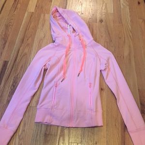 Lululemon light pink hooded jacket!