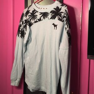 Pink palm tree sweater