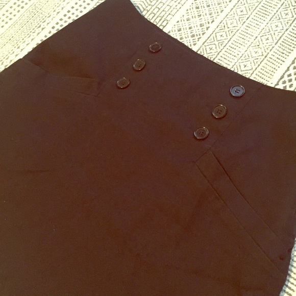 Black skirt with buttons &  pockets