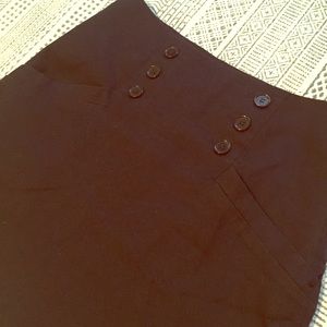 Black skirt with buttons &  pockets