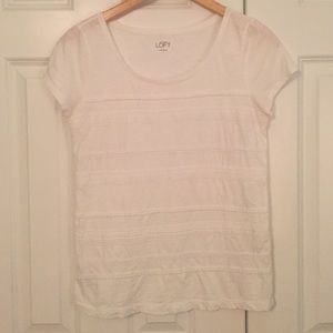 Lace detailed T-shirt