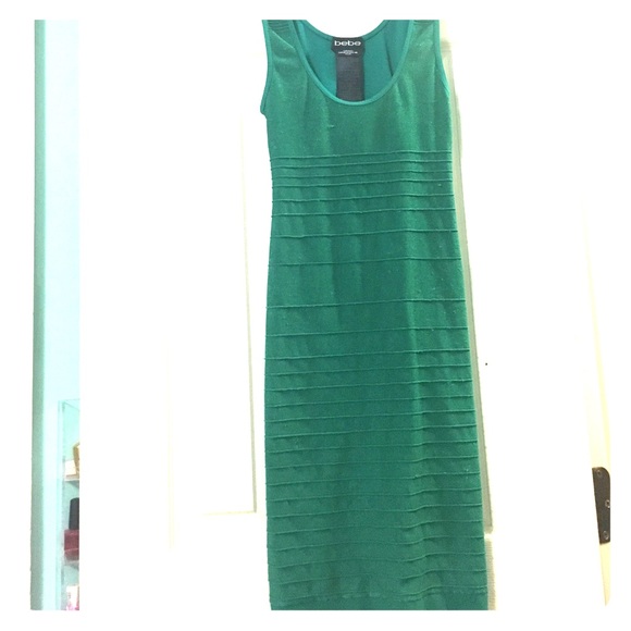 Bebe emerald homecoming dress