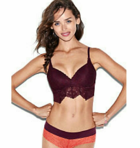 VICTORIA'S SECRET MEDALLION LACE PUSH-UP BRALETTE