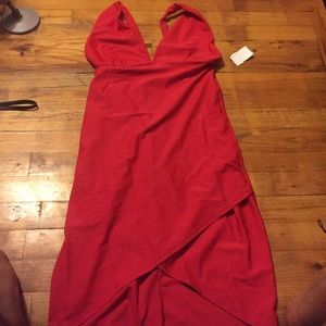 Red fashio nova dress