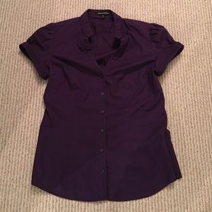 Purple button down shirt