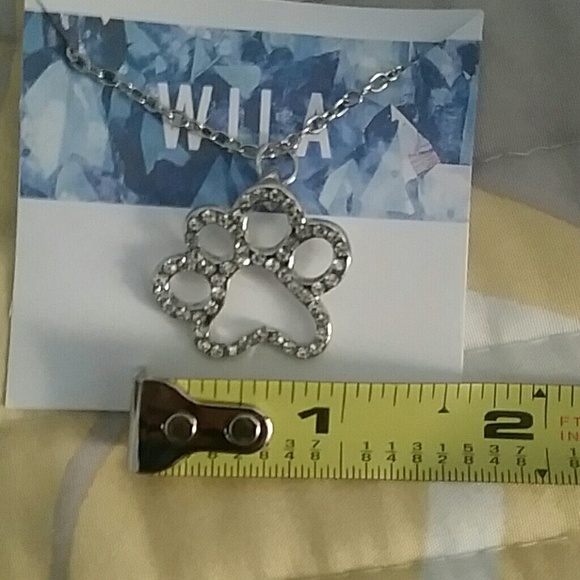 SALE! Beautiful paw print crystal necklace. - Picture 5 of 5