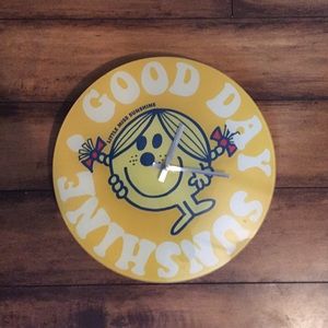 Yellow Ceramic Wall Clock