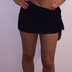 Wrap bathing suit cover up skirt