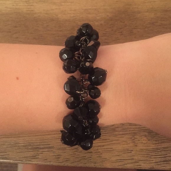 Black Beaded Bracelet - Picture 1 of 2
