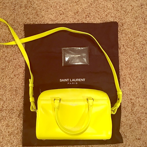 NWT Saint Laurent Neon Baby Duffel