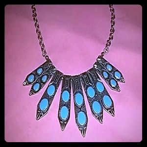 Turquoise statement necklace