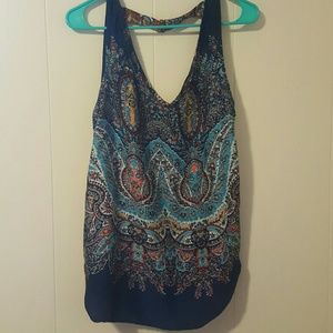 Scoop back long summer tunic