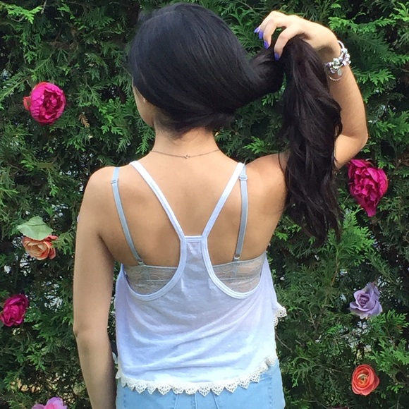 💎Graphic lace detail tank - Picture 2 of 4