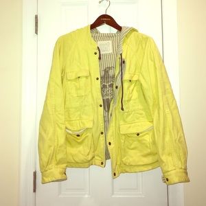 Free People Canary yellow jacket
