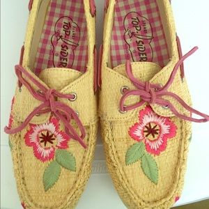 Limited edition Pink Wicker Sperry Topsiders