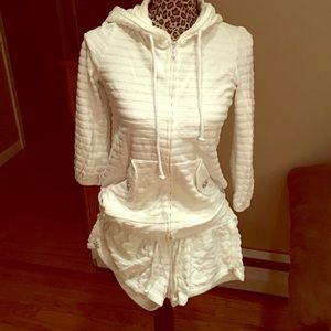 Juicy Couture-white terry cloth jumpsuit