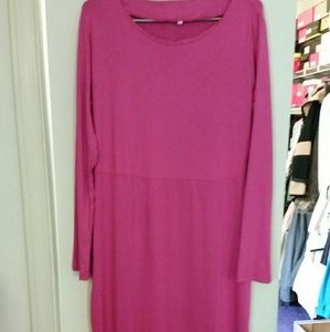 💗💗💗HOT PINK NEW MIDI L/S DRESS!!