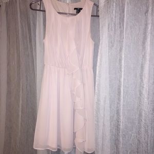 H&M Light Pink Dress w/ ruffle
