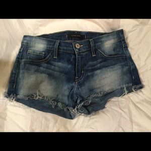 Flying monkey blue jean shorts