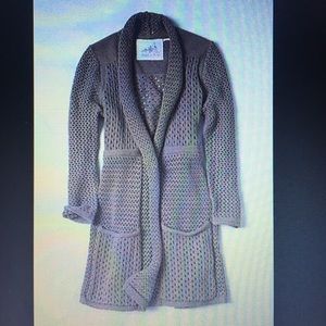 Anthropologie Angel of the North Open Cardigan