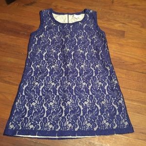 Navy lace dress