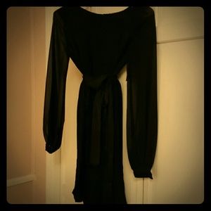 JULIE DILLON Sheer Long Sleeve Dress