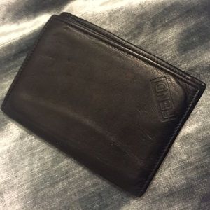 Fendi Black Leather Cardholder