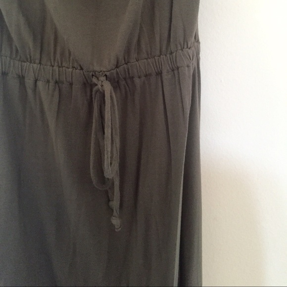 Sleeveless Olive Maxi Dress