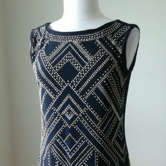 Sleeveless embellished studded chemise dress - Picture 3 of 3