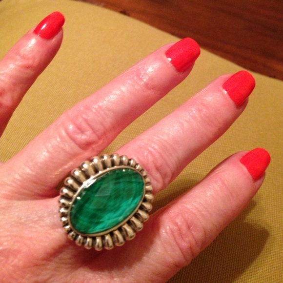 Lagos Sterling malachite ring - Picture 3 of 4