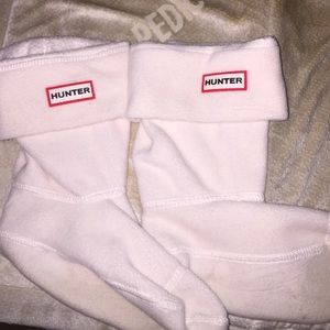 Short hunter boots fleece socks