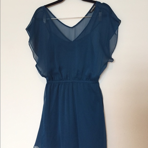 Express Teal Cocktail Dress