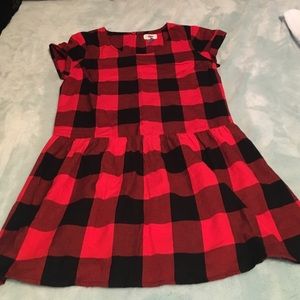 Black & red checkered flannel top/dress