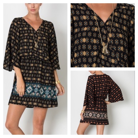 Boho V-neck Dress