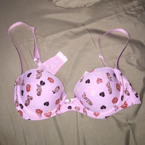 Pink bra