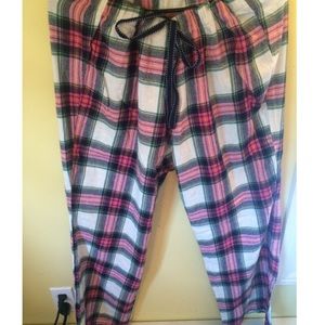 Plaid pajama pants