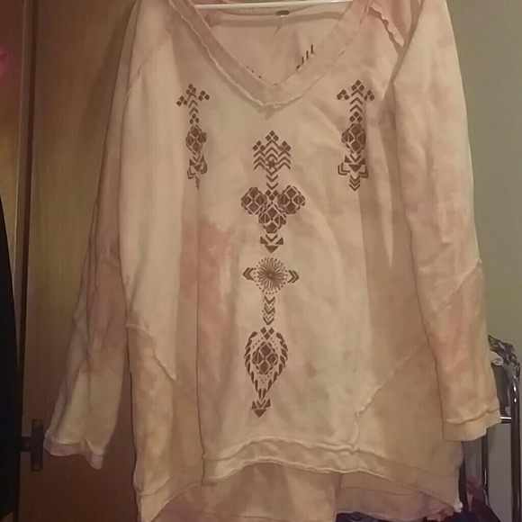 3 Colors Free People Tie Die Shirts Size L - Picture 4 of 4