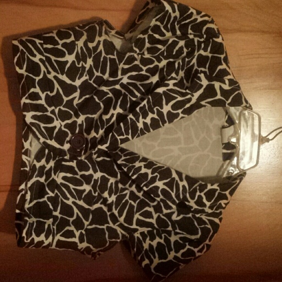 Animal print vest/top