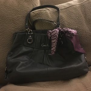 Gray Coach Medium Sized Purse